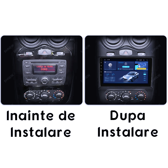 Navigatie dedicata Renault Sandero 2013-2014, 4GB RAM 64GB ROM, Octacore, Android 14, Display QLED 1K 10", Carplay&Android Auto, SIM 4G, Ventilator Activ [5]