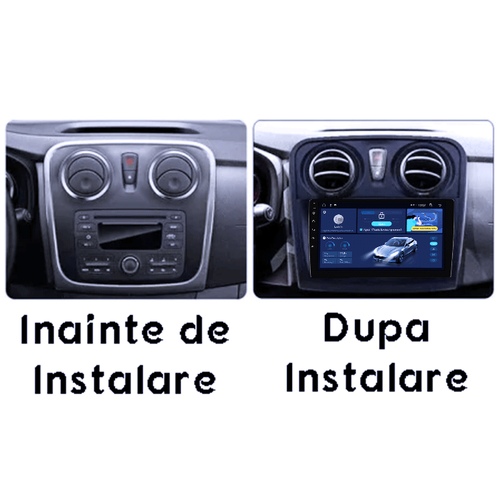 Navigatie dedicata Renault Sandero 2017+, 4GB RAM 64GB ROM, Octacore, Android 14, Display QLED 1K 9", Carplay&Android Auto, SIM 4G, Ventilator Activ [5]