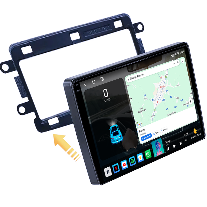 Navigatie dedicata Renault Sandero Dacia Duster Captur Lada Xray, 8GB RAM 128GB ROM, Octacore, Platforma TS18, Android 14, Display QLED 9", Suporta camera 360", DSP, Carplay&Android Auto, SIM 4G, V [2]