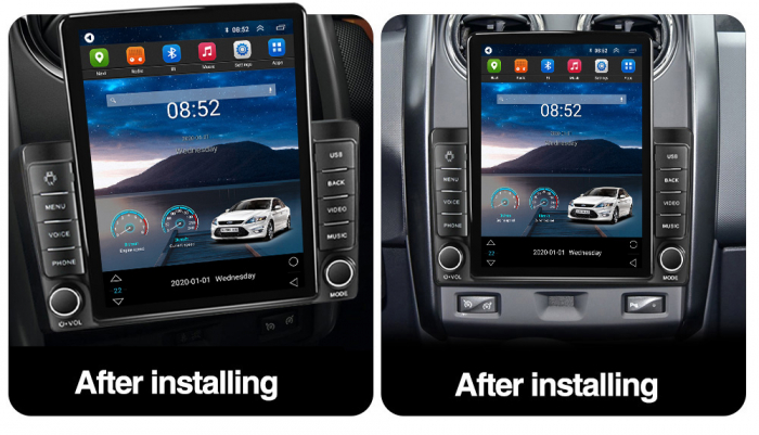 Navigatie dedicata Renault Sandero Dacia Duster Captur Lada Xray,Tesla Style, ANDROID 13,Carplay&Android Auto, 10 inch , 8+128GB, Internet, Aplicatii, Waze, GPS [3]