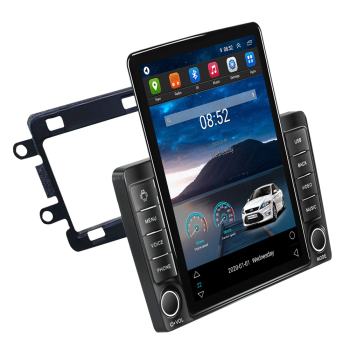 Navigatie dedicata Renault Sandero Dacia Duster Captur Lada Xray,Tesla Style, ANDROID 13,Carplay&Android Auto, 10 inch , 8+128GB, Internet, Aplicatii, Waze, GPS [2]