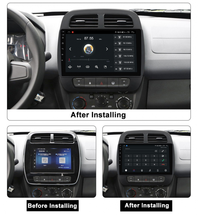 Navigatie dedicata Renault SPRING 2021+, 4GB RAM 64GB ROM, Octacore, Android 13, Display QLED 10", DSP, Carplay, Android Auto, Internet, Youtube, Waze, WIFI, Bluetooth [8]