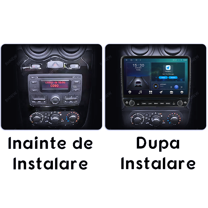 Navigatie dedicata Renault Sandero 2013-2014 Tesla cu butoane rotative model 2024, 4GB RAM 64GB ROM, Procesor Quadcore, Android 14, Display QLED 10", DSP, Carplay&Android Auto [7]