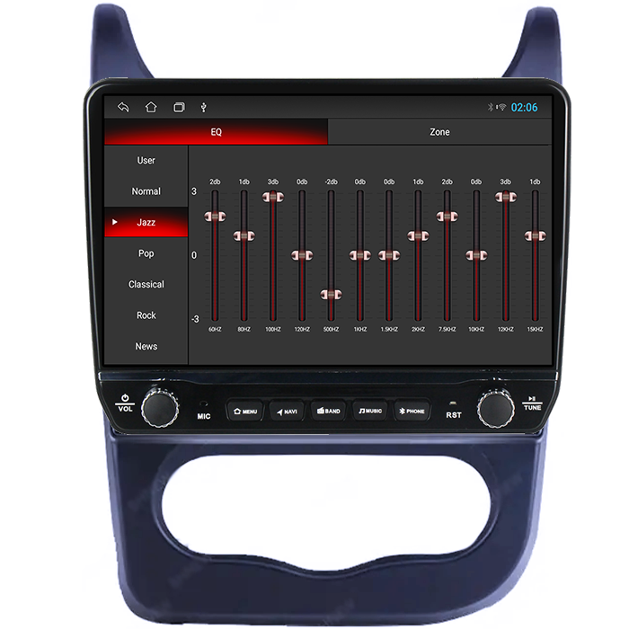 Navigatie dedicata Renault Sandero 2013-2014 Tesla cu butoane rotative model 2024, 4GB RAM 64GB ROM, Procesor Quadcore, Android 14, Display QLED 10", DSP, Carplay&Android Auto [2]