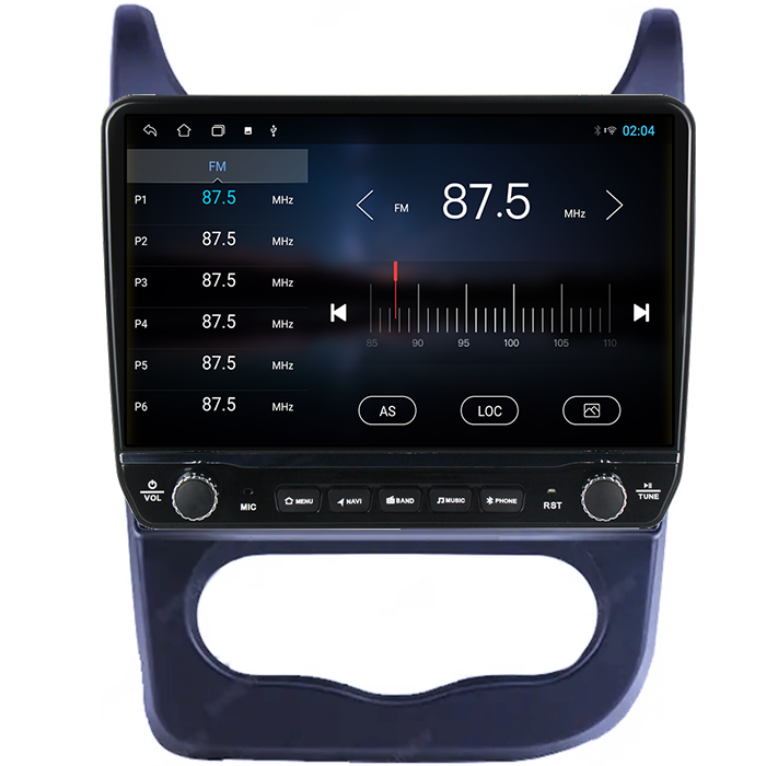 Navigatie dedicata Renault Sandero 2013-2014 Tesla cu butoane rotative model 2024, 4GB RAM 64GB ROM, Procesor Quadcore, Android 14, Display QLED 10", DSP, Carplay&Android Auto [3]