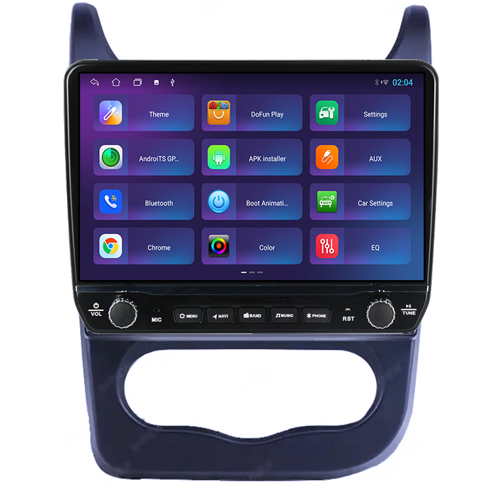 Navigatie dedicata Renault Sandero 2013-2014 Tesla cu butoane rotative model 2024, 4GB RAM 64GB ROM, Procesor Quadcore, Android 14, Display QLED 10", DSP, Carplay&Android Auto [4]