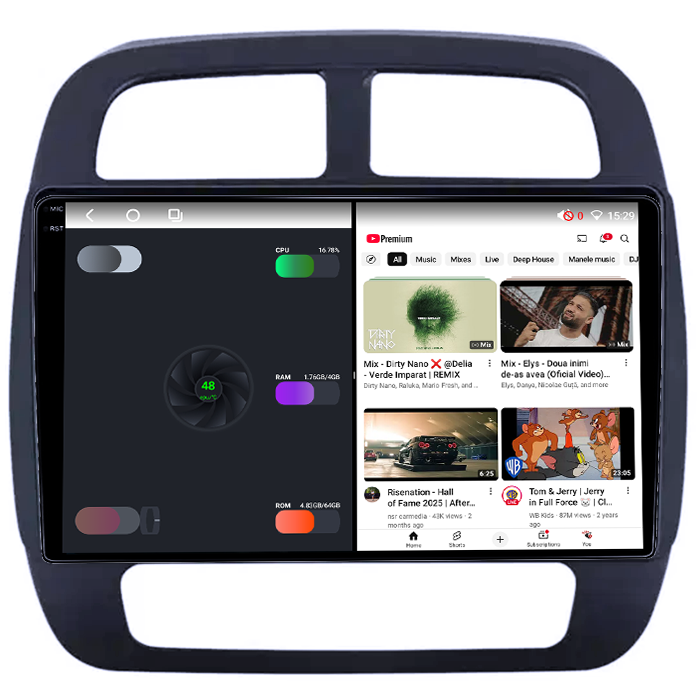 Navigatie dedicata Renault SPRING 2021+, 4GB RAM 64GB ROM, Octacore, Android 14, Display QLED 1K 10", Carplay&Android Auto, SIM 4G, Ventilator Activ [3]