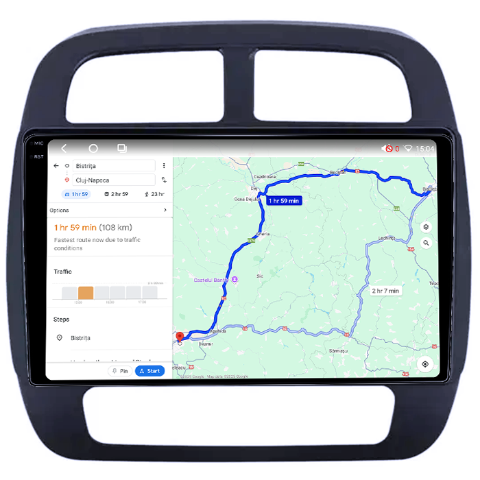 Navigatie dedicata Renault SPRING 2021+, 4GB RAM 64GB ROM, Octacore, Android 14, Display QLED 1K 10", Carplay&Android Auto, SIM 4G, Ventilator Activ [4]