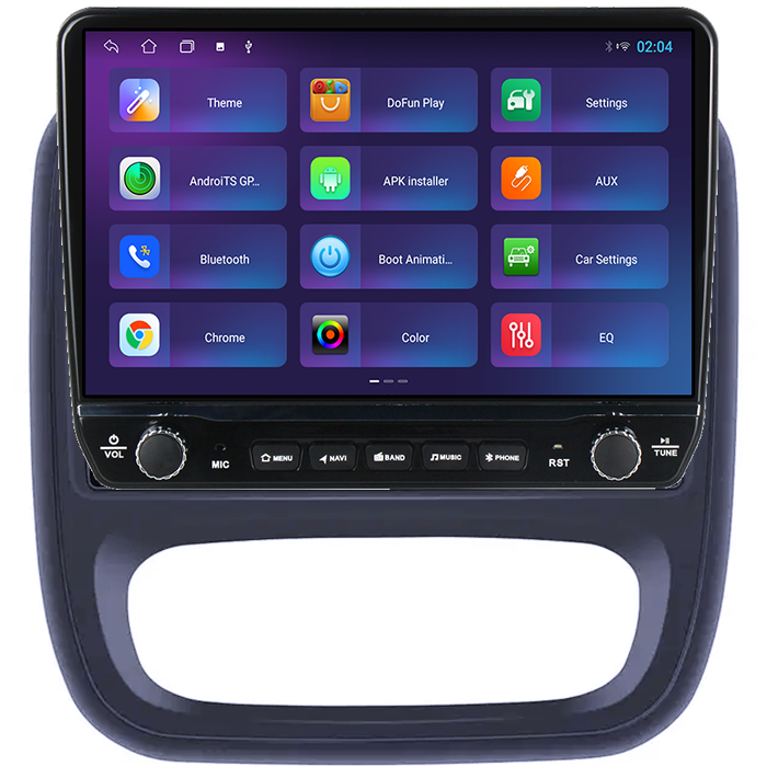 Navigatie dedicata Renault Trafic 3 Tesla cu butoane rotative model 2024, 4GB RAM 64GB ROM, Procesor Quadcore, Android 14, Display QLED 10", DSP, Carplay&Android Auto [4]