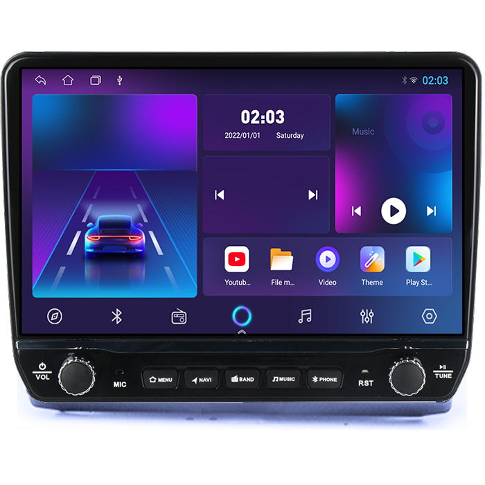 Navigatie dedicata Renault Trafic 2004-2010 Tesla cu butoane rotative model 2024, 4GB RAM 64GB ROM, Procesor Quadcore, Android 14, Display QLED 10", DSP, Carplay&Android Auto [5]