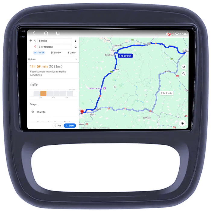 Navigatie dedicata Renault Trafic 2014-2018, 4GB RAM 64GB ROM, Octacore, Android 14, Display QLED 1K 9", Carplay&Android Auto, SIM 4G, Ventilator Activ [4]