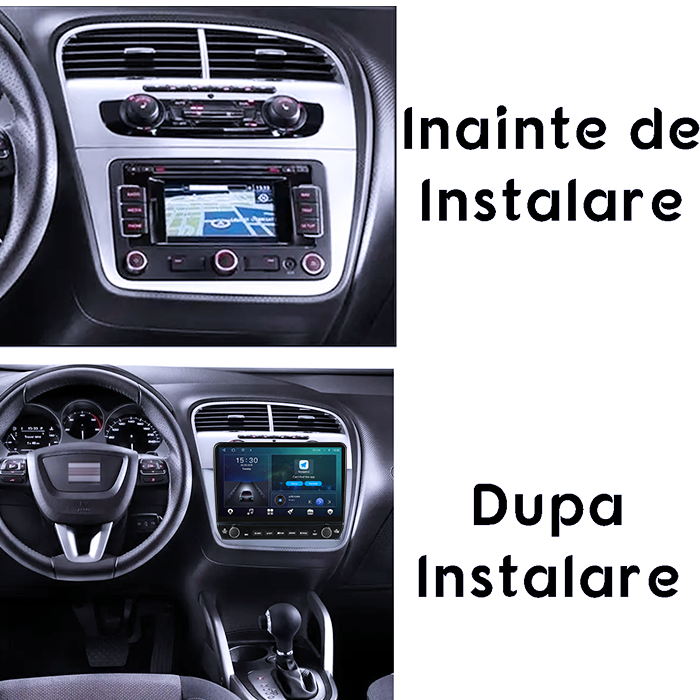Navigatie dedicata Seat Altea 2004-2015 Tesla cu butoane rotative model 2024, 4GB RAM 64GB ROM, Procesor Quadcore, Android 14, Display QLED 10", DSP, Carplay&Android Auto [7]