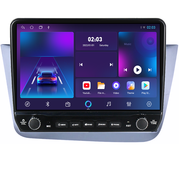 Navigatie dedicata Seat Altea 2004-2015 Tesla cu butoane rotative model 2024, 4GB RAM 64GB ROM, Procesor Quadcore, Android 14, Display QLED 10", DSP, Carplay&Android Auto [5]