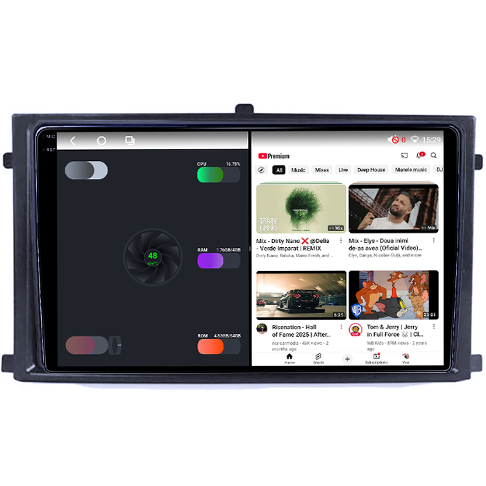 Navigatie dedicata Rexton 2020+&XLV 2015+, 4GB RAM 32GB ROM, Octacore, Android 14, Display QLED 1K 9", DSP, Carplay&Android Auto, SIM 4G, Bluetooth, Ventilator Activ [3]