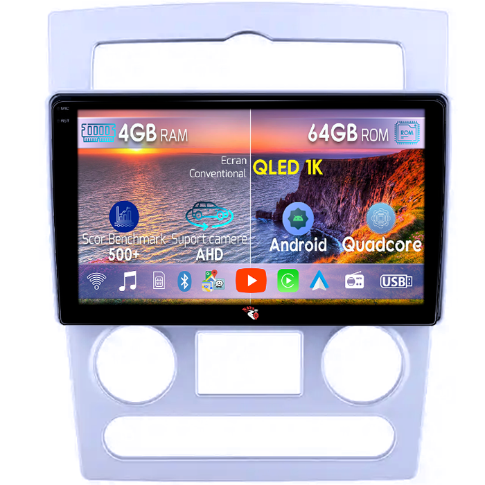 Navigatie dedicata Rohens Coupe 2004-2006, 4GB RAM 64GB ROM, Octacore, Android 14, Display QLED 1K 9", Carplay&Android Auto, SIM 4G, Ventilator Activ [1]