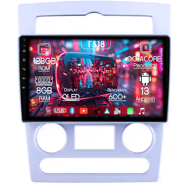 Navigatie dedicata Rohens Coupe 2004-2006, 8GB RAM 128GB ROM, Octacore, Platforma TS18, Android 13, Display QLED 9”, Suporta camera 360º, DSP, Carplay&Android Auto, SIM 4G, Ventilator Activ [1]