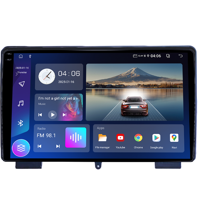 Navigatie dedicata Rohens Coupe 2009-2011, 4GB RAM 64GB ROM, Quad Core, Display 9" QLED 1K, Carplay, Android 14, Bluetooth, Magazin Play, Suport Camere AHD [2]