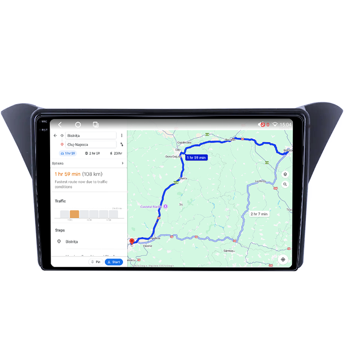 Navigatie dedicata Rohens Coupe 2012, 4GB RAM 64GB ROM, Procesor Qualcomm Octacore, Android 14, Rezolutie 2K, Display QLED 9", DSP, Carplay&Android Auto, SIM 4G [6]