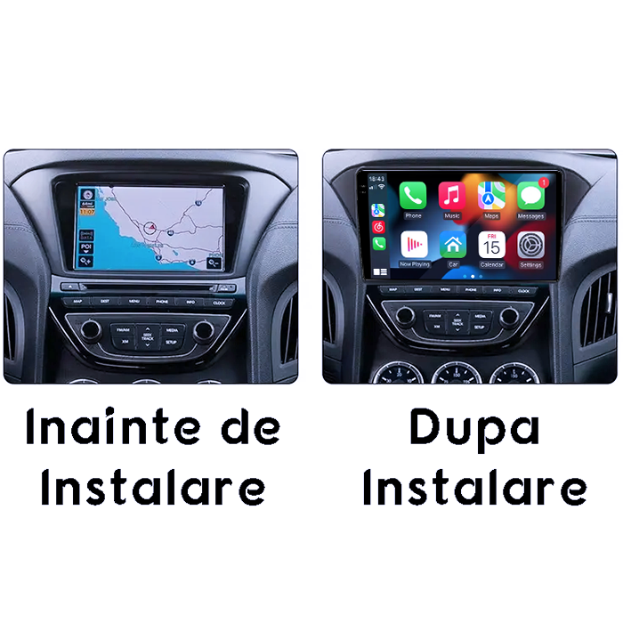 Navigatie dedicata Rohens Coupe 2012, 4GB RAM 64GB ROM, Procesor Qualcomm Octacore, Android 14, Rezolutie 2K, Display QLED 9", DSP, Carplay&Android Auto, SIM 4G [7]