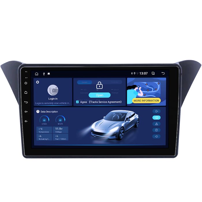 Navigatie dedicata Rohens Coupe 2012 , 8GB RAM 128GB ROM, Octacore, Platforma TS18, Android 13, Display QLED 9”, Suporta camera 360º, DSP, Carplay&Android Auto, SIM 4G, Ventilator Activ [2]