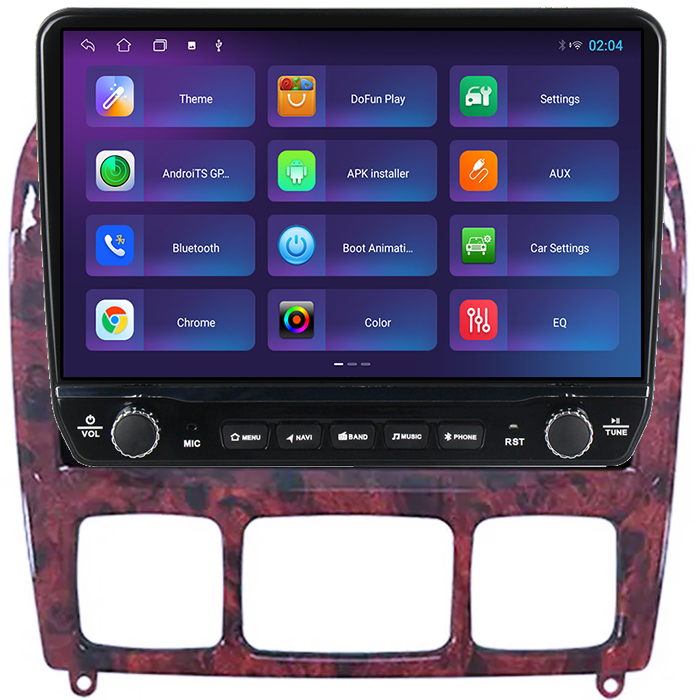 Navigatie dedicata Mercedes S-Class 1998-2005 Tesla cu butoane rotative model 2024, 4GB RAM 64GB ROM, Procesor Quadcore, Android 14, Display QLED 10", DSP, Carplay&Android Auto [5]