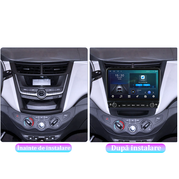 Navigatie dedicata Chevrolet Sail 2015-2018 Tesla cu butoane rotative model 2024, 4GB RAM 64GB ROM, Procesor Quadcore, Android 14, Display QLED 10", DSP, Carplay&Android Auto [2]