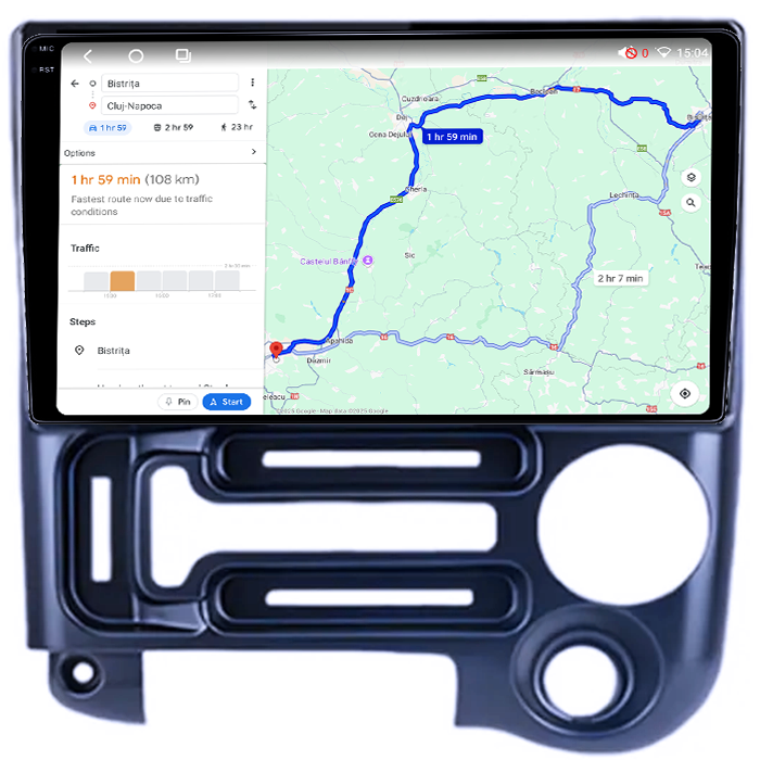 Navigatie dedicata Santro 2006-2015, 4GB RAM 64GB ROM, Procesor Qualcomm Octacore, Android 14, Rezolutie 2K, Display QLED 9", DSP, Carplay&Android Auto, SIM 4G [6]