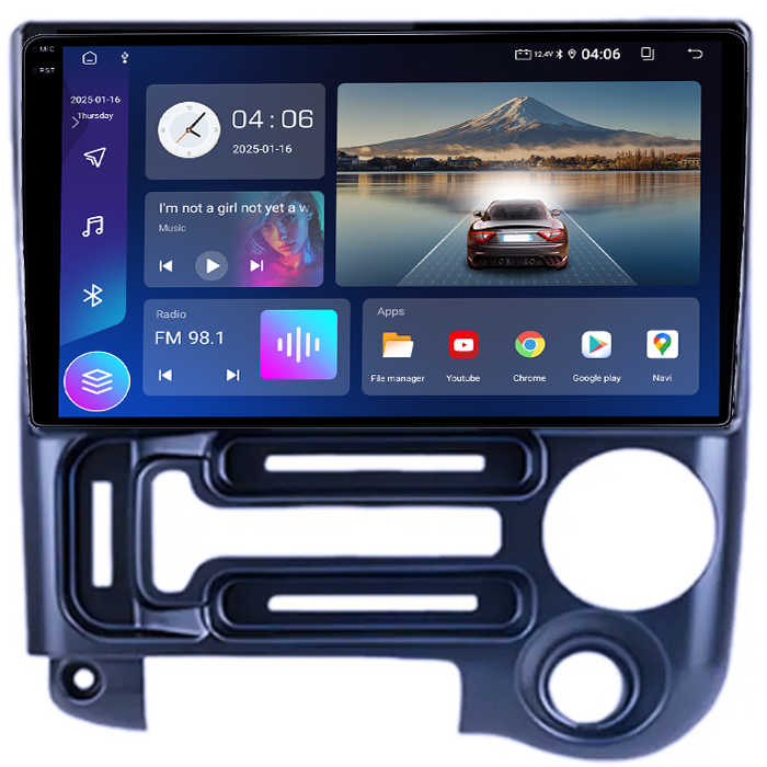 Navigatie dedicata Santro 2006-2015, 4GB RAM 64GB ROM, Quadcore, Android 14, Display QLED 1K, 9", DSP, Carplay&Android Auto, Suport camere AHD [2]