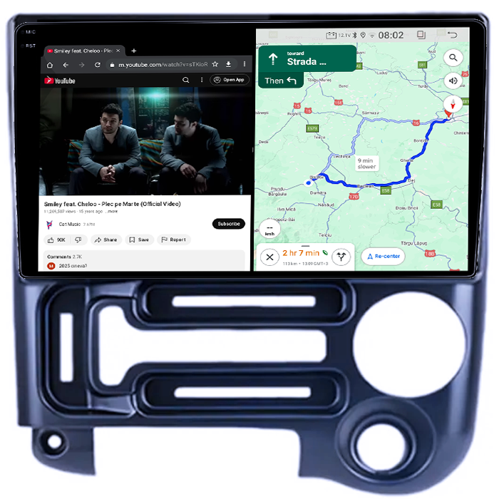 Navigatie dedicata Santro 2006-2015, 4GB RAM 64GB ROM, Quadcore, Android 14, Display QLED 1K, 9", DSP, Carplay&Android Auto, Suport camere AHD [3]