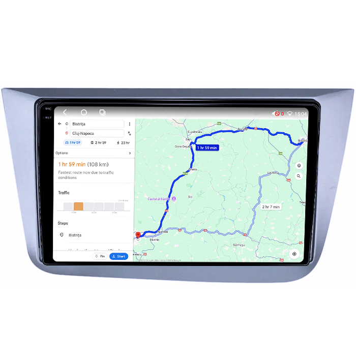 Navigatie dedicata Seat Altea 2004-2015,4GB RAM 32GB ROM, Octacore, Android 14, Display QLED 1K 9", DSP, Carplay&Android Auto, SIM 4G, Bluetooth, Ventilator Activ [6]