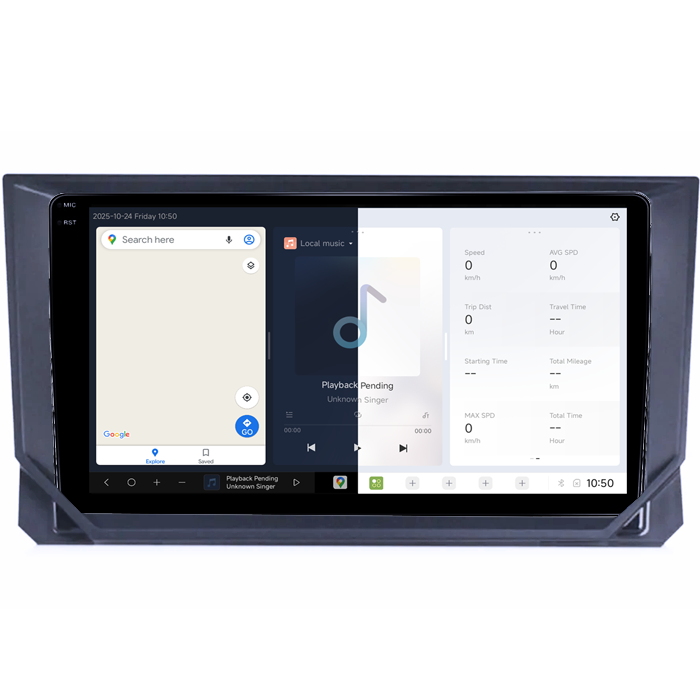 Navigatie dedicata Seat Ibiza 2017-2020, DUDU3, 4GB RAM 64GB ROM, Octacore, Platforma 8581, Android, Display QLED 9", DSP, Carplay&AndroidAuto [2]