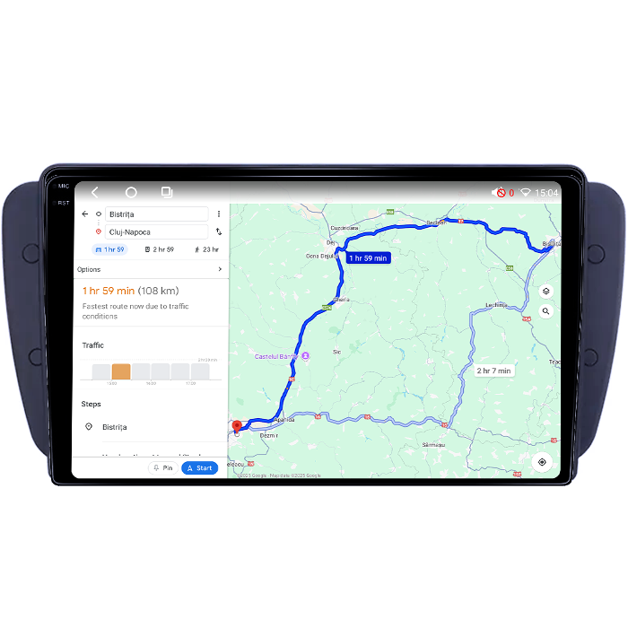 Navigatie dedicata Seat Ibiza 2009-2012, 4GB RAM 64GB ROM, Octacore, Android 14, Display QLED 1K 9", Carplay&Android Auto, SIM 4G, Ventilator Activ [4]