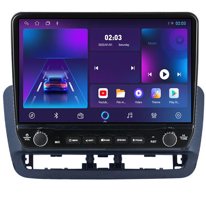 Navigatie dedicata Seat Ibiza 4 2014-2017 Tesla cu butoane rotative model 2024, 4GB RAM 64GB ROM, Procesor Quadcore, Android 14, Display QLED 10", DSP, Carplay&Android Auto [5]