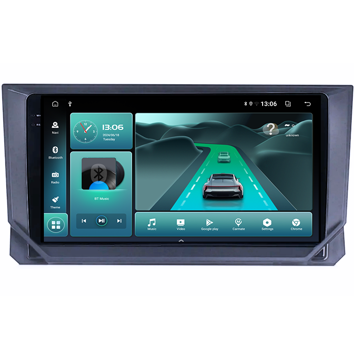 Navigatie dedicata Seat Ibiza 2017-2020, 8GB RAM 128GB ROM, Octacore, Platforma TS18, Android 13, Display QLED 9”, Suporta camera 360º, DSP, Carplay&Android Auto, SIM 4G, Ventilator Activ [2]
