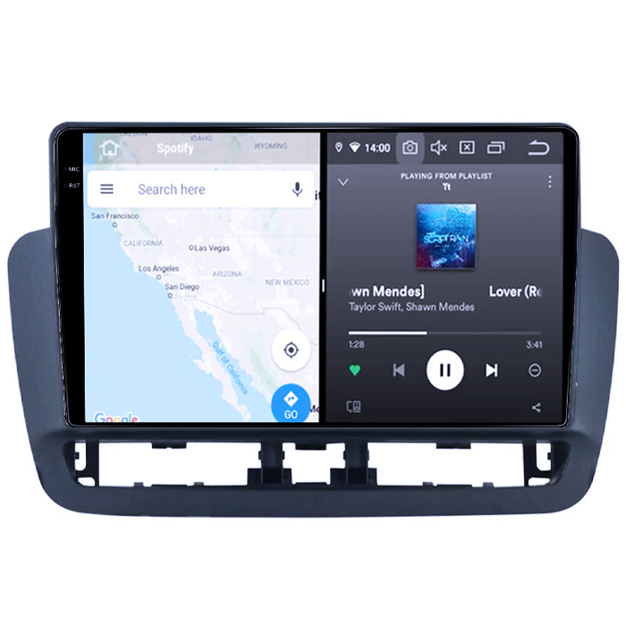 Navigatie dedicata Seat Ibiza 4 2014-2017, 4GB RAM 64GB ROM, Procesor Qualcomm Octacore, Android 14, Rezolutie 2K, Display QLED 9", DSP, Carplay&Android Auto, SIM 4G [2]