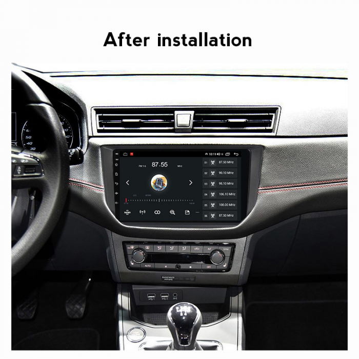 Navigatie dedicata Seat Ibiza 2017-2022, 4 GB RAM 32 ROM, Android 13, Display QLED, 9", DSP, Carplay, Android Auto, Internet, Youtube , Waze , WI-FI , USB , Bluetooth [5]