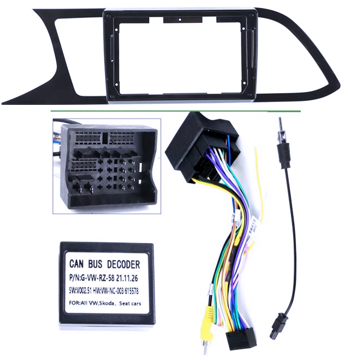Navigatie dedicata Seat Leon 2012-2018, 12GB RAM 256GB ROM, Android 13, Rezolutie 2K, Display QLED, 9", DSP, Carplay, Android Auto, Internet, Youtube, Waze, Wi Fi, USB [6]