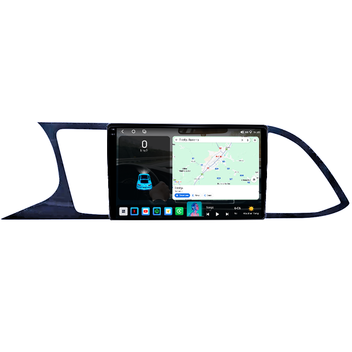 Navigatie dedicata Seat Leon 2012-2018, 4GB RAM 64GB ROM, Octacore, Android 14, Display QLED 1K 9", Carplay&Android Auto, SIM 4G, Ventilator Activ [2]