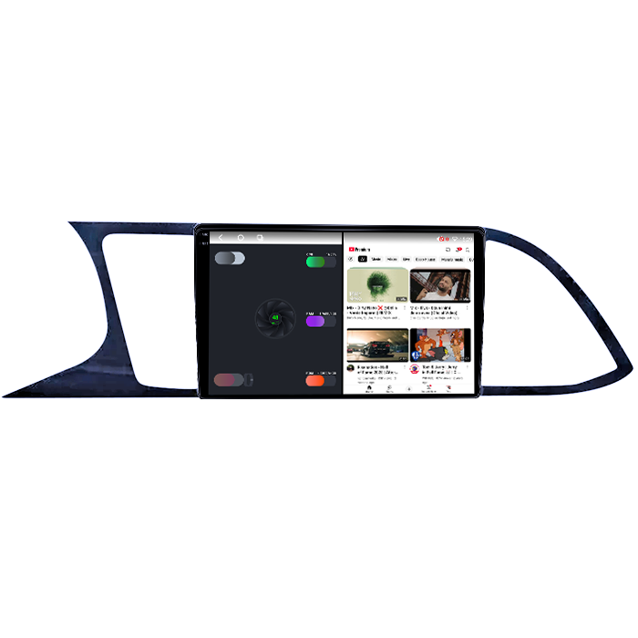 Navigatie dedicata Seat Leon 2012-2018, 4GB RAM 64GB ROM, Octacore, Android 14, Display QLED 1K 9", Carplay&Android Auto, SIM 4G, Ventilator Activ [3]