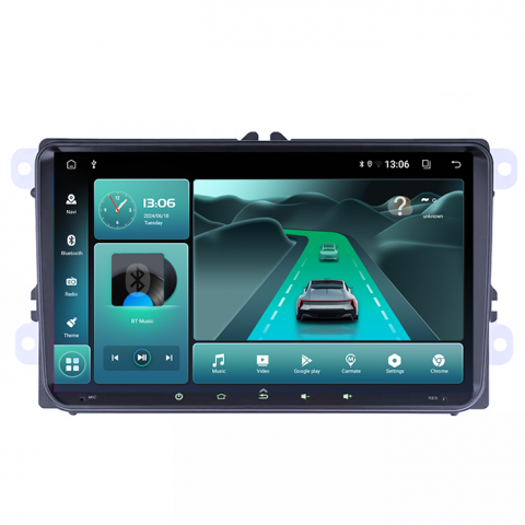 Navigatie dedicata Seat/Skoda, Full Touch, 4GB RAM 64GB ROM, Octacore, Android 14, Display QLED 9", DSP, Carplay&Android Auto, SIM 4G, Ventilator Activ [2]