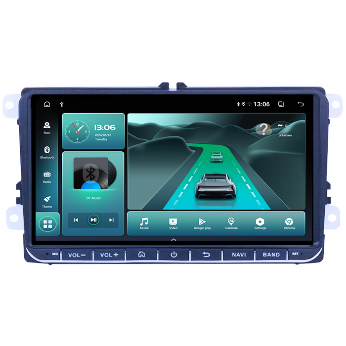 Navigatie dedicata Seat/Skoda, 4GB RAM 64GB ROM, Octacore, Android 14, Display QLED 9", DSP, Carplay&Android Auto, SIM 4G, Ventilator Activ [2]