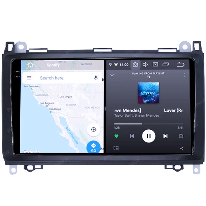 Navigatie dedicata Mercedes-Benz, 8GB RAM 128GB ROM, Octacore, Platforma 7862, Android 14, Display QLED 9" 2K, DSP, Carplay&Android Auto, SIM 4G, Ventilator Activ [2]
