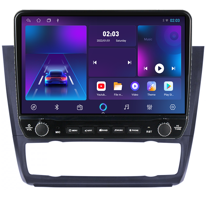Navigatie dedicata Seria 1 2008-2012 (AB) Tesla cu butoane rotative model 2024, 4GB RAM 64GB ROM, Procesor Quadcore, Android 14, Display QLED 10", DSP, Carplay&Android Auto [3]
