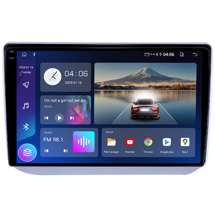 Navigatie dedicata Skoda Fabia 2007-2014, 4GB RAM 64GB ROM, Quad Core, Display 10" QLED 1K, Carplay, Android 14, Bluetooth, Magazin Play, Suport Camere AHD [4]
