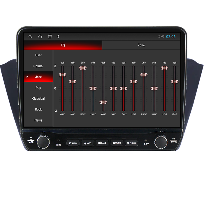 Navigatie dedicata Skoda Fabia 2014+ Tesla cu butoane rotative model 2024, 4GB RAM 64GB ROM, Procesor Quadcore, Android 14, Display QLED 10", DSP, Carplay&Android Auto [2]
