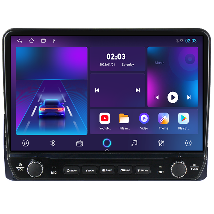 Navigatie dedicata Skoda Kodiaq Tesla cu butoane rotative model 2024, 4GB RAM 64GB ROM, Procesor Quadcore, Android 14, Display QLED 10", DSP, Carplay&Android Auto [5]