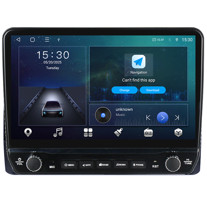 Navigatie dedicata Skoda Kodiaq Tesla cu butoane rotative model 2024, 4GB RAM 64GB ROM, Procesor Quadcore, Android 14, Display QLED 10", DSP, Carplay&Android Auto [6]