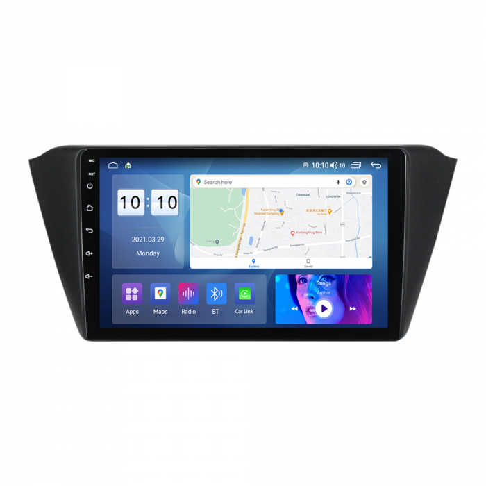 Navigatie dedicata Skoda Fabia 2015, 4GB RAM 64GB ROM, Octacore, Android 13, Display QLED 9", DSP, Carplay, Android Auto, Internet, Youtube, Waze, WIFI, Bluetooth [4]