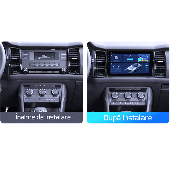 Navigatie dedicata Skoda Kodiaq 2016-2018, DUDU3, 4GB RAM 64GB ROM, Octacore, Platforma 8581, Android, Display QLED 9", DSP, Carplay&AndroidAuto [6]