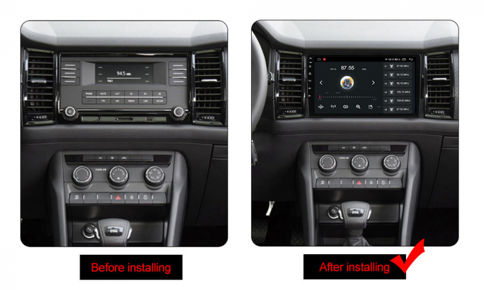 Navigatie dedicata Skoda Kodiaq 2016-2018, 4GB RAM 64GB ROM, Octacore, Android 13, Display QLED 9", DSP, Carplay, Android Auto, Internet, Youtube, Waze, WIFI, Bluetooth [7]